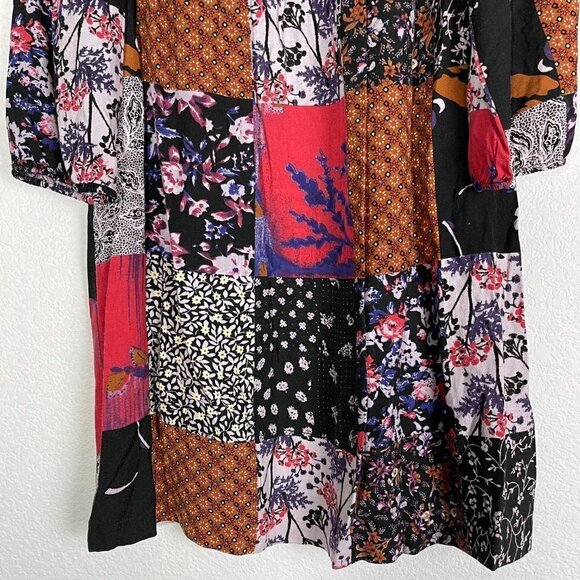 Anthropologie Patchwork Dress Oversized XS - Picture 5 of 11